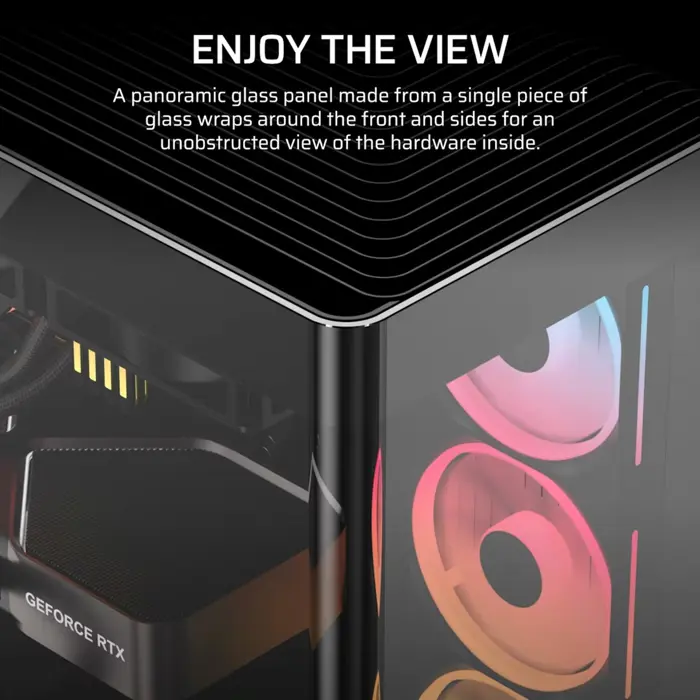 Corsair 4500X LX-R RGB Tempered Glass Mid-Tower, Black Midi Tower