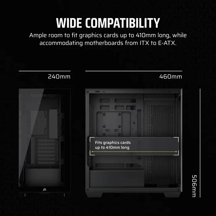 Corsair Midi Tower 3500X LXR LINK TG Black