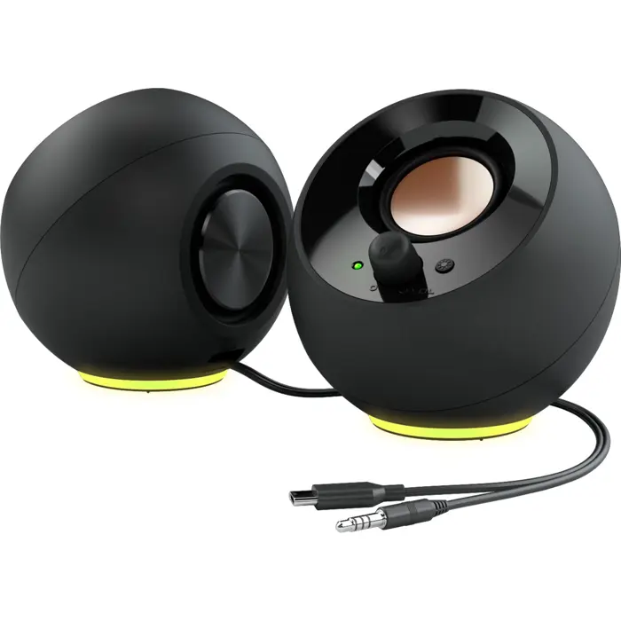 Creative Pebble SE, PC speakers (black, Bluetooth 5.3, USB-C, jack, RGB)