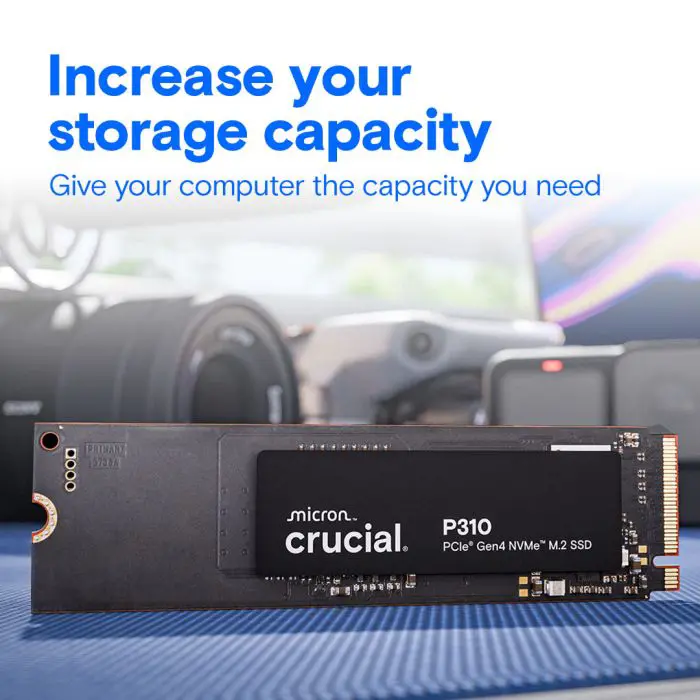 Crucial P310 500GB PCIe Gen4 NVMe 2280 M.2 SSD