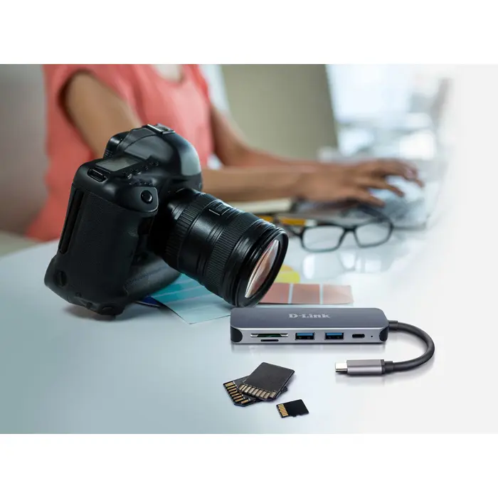 D-Link DUB-2325 6-in-1 USB-C Hub mit HDMI/USB-PD/SD-Reader retail