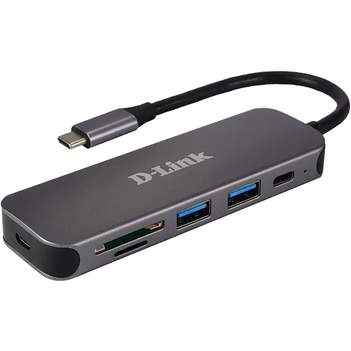 D-Link DUB-2325 6-in-1 USB-C Hub mit HDMI/USB-PD/SD-Reader retail