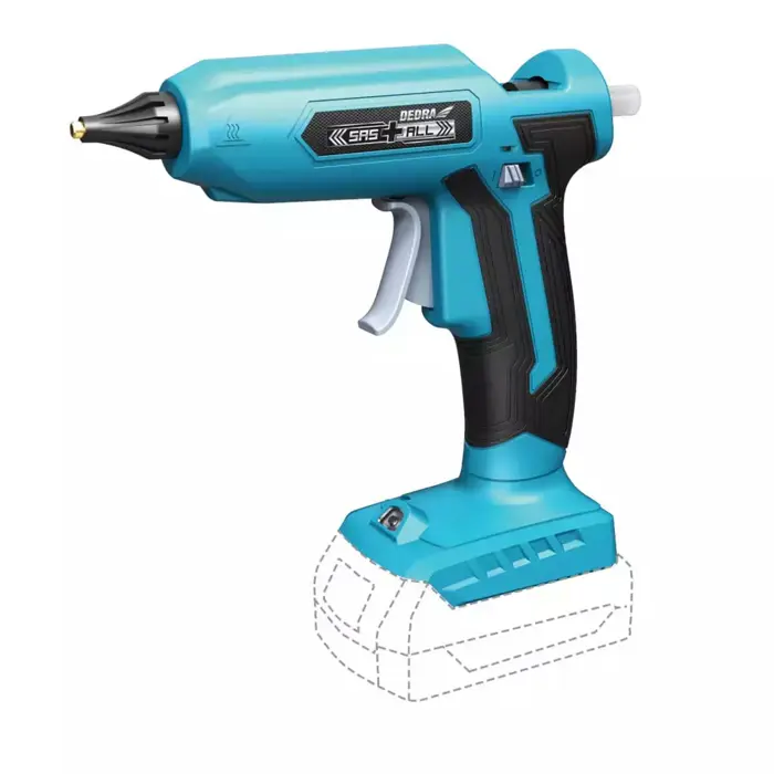 DEDRA GLUE GUN 18V WITHOUT BATTERY. AND CHARGERS