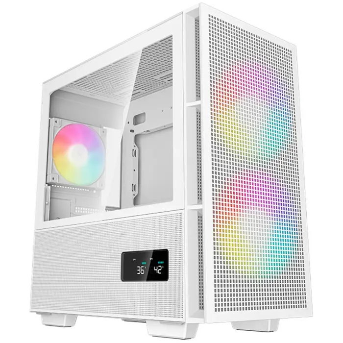 DeepCool CH360 DIGITAL , tower case (white, tempered glass)
