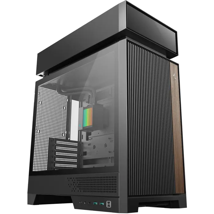 Deepcool CL6600 (black/wood, tempered glass)
