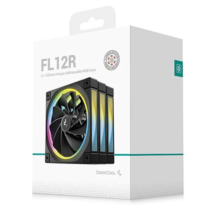 DeepCool FL12R-3 IN 1 Computer case Fan 12 cm Black 3 pc(s)