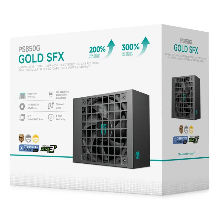 DeepCool PS850G power supply unit 850 W 20+4 pin ATX SFX Black