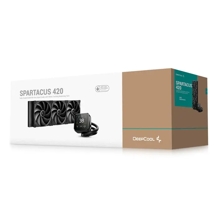 DeepCool Spartacus 420 Processor Liquid cooling kit 14 cm Black