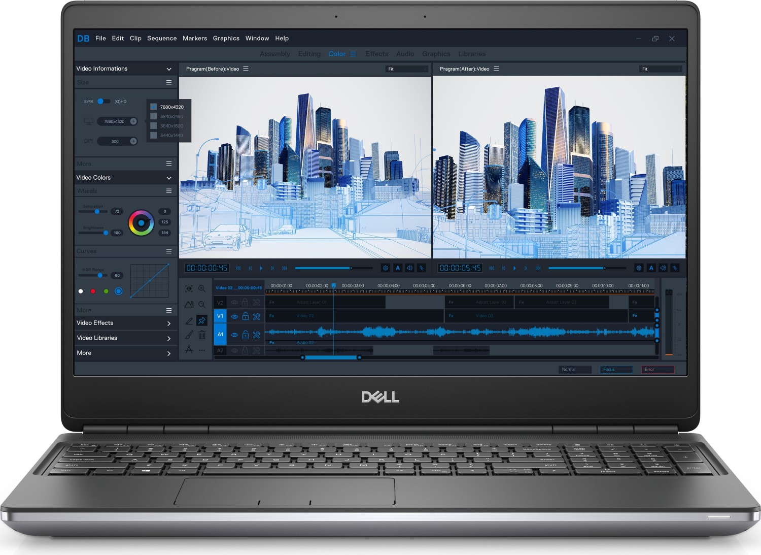 Laptop Dell Precision 7560 / i7 / Quadro T1200 / RAM 32 GB / 512GB SSD / 15,6″ FHD