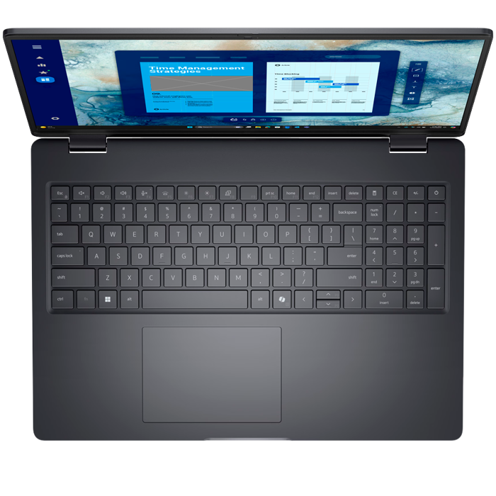 Dell Pro 16 (PC16255), 16" FHD+ (1920x1200) Non-Touch, AMD Ryzen 7 PRO 250 (16 TOPS, 8C, up to 5.1 GHz), 16GB (1x16GB) DDR5, M.2 512GB SSD, AMD Radeon 780M, WiFi, BT, HDMI, 2xTHB4 (DP/PD), 2xUSB3.2, R