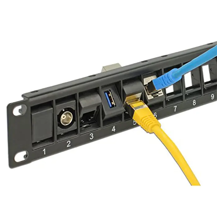 DeLOCK 19 Patchpanel 24 Keystone Ports