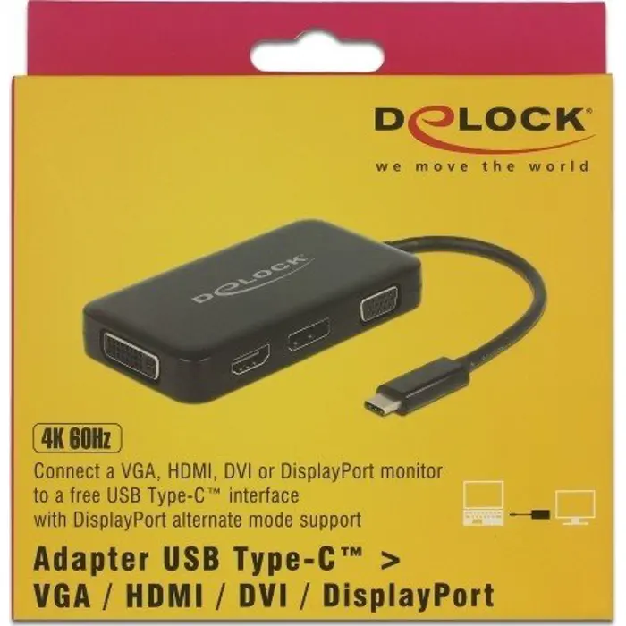 DeLOCK C St > VGA/HDMI/DVI DP blue - black