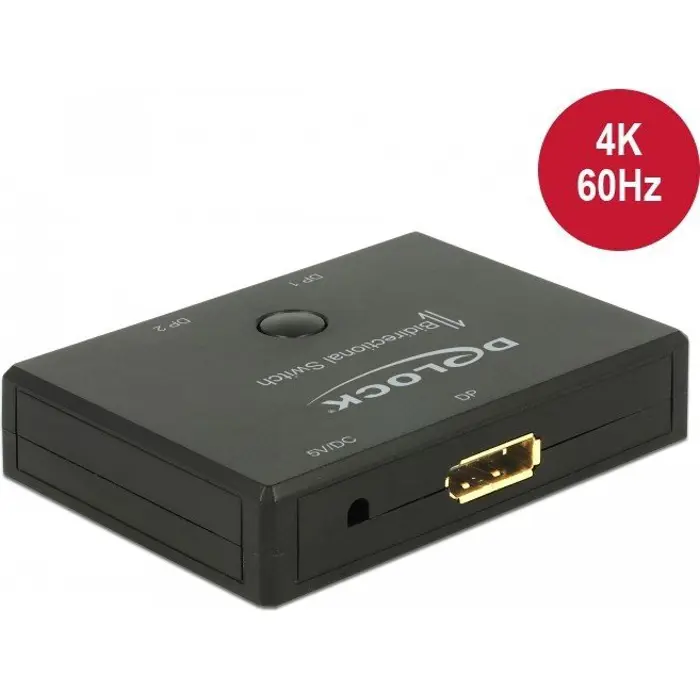 DeLOCK Dis.P. 2-1 changeover switch bidirek. 4K - 60Hz