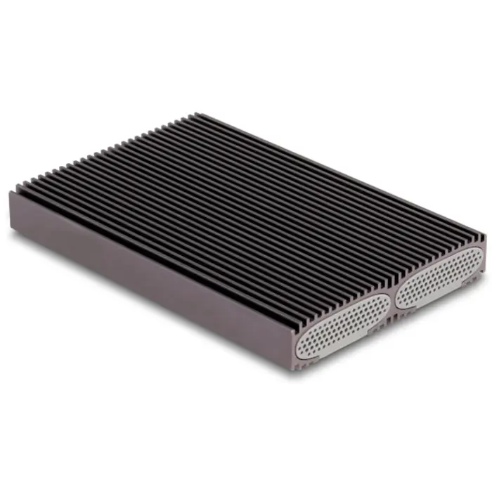 DeLOCK External USB Type-C Dual Combo Enclosure for 2 x M.2 N, Drive Enclosure grey