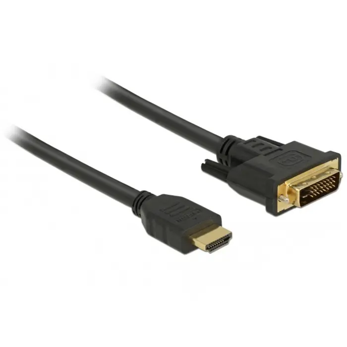 DeLOCK HDMI> DVI 24 + 1 bidirectional black 2m