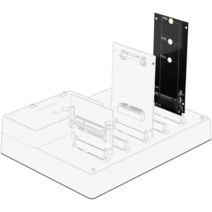 DeLOCK SATA 22-pin connector > M.2 Key B