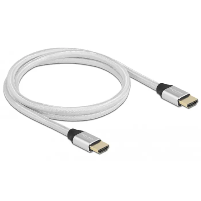 DeLOCK UHS HDMI 48Gbps 8K 60Hz 1.0m silver - 85366
