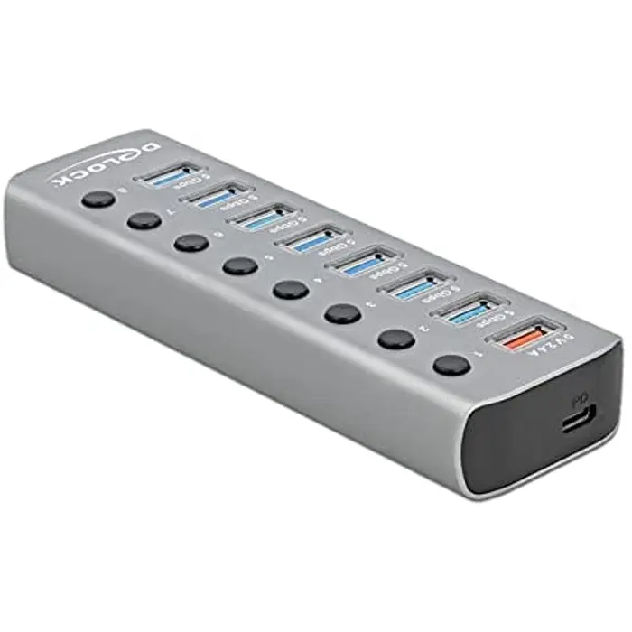 DeLOCK USB 3.2 Gen1 Hub + 7Po + SLK + USB-C - 63264