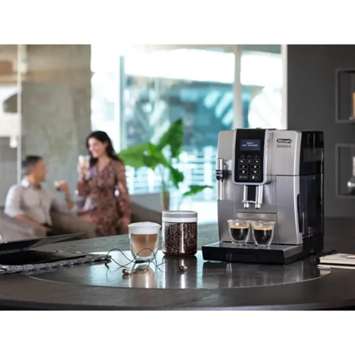 DeLonghi Dinamica ECAM 350.35.SB, fully automatic machine (silver / black)