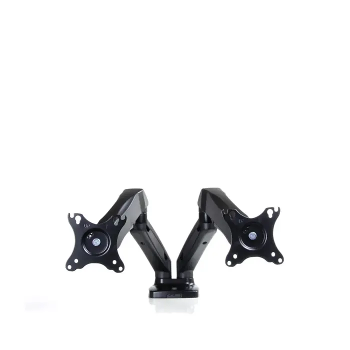 Desk mount for 2 monitors LED/LCD 13-27" ART UM-116 gas assistance 2-6.5 kg Black