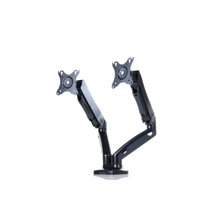 Desk mount for 2 monitors LED/LCD 13-27" ART UM-116 gas assistance 2-6.5 kg Black