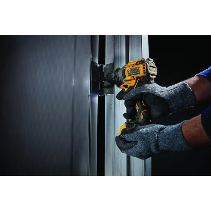 DEWALT cordless drill/driver DCD701D2, 12Volt (yellow/black, 2x Li-Ion XR battery 2Ah, in TSTAK box)