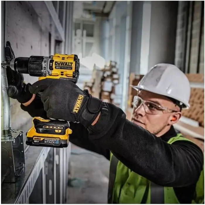 Dewalt Cordless impact drill DCD805E2T, 18 volts (yellow/black, 2x POWERSTACK Li-Ion batteries 1.7 Ah, in T STAK box)