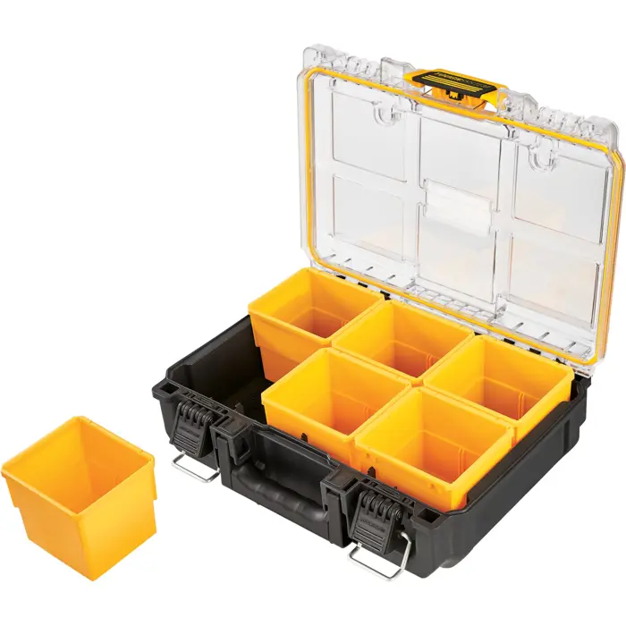 DEWALT TOUGHSYSTEM 2.0 half-format organizer, deep, tool box (yellow)