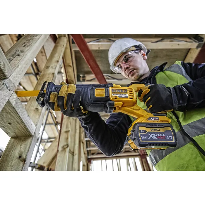 DEWALT XR FLEXVOLT Cordless Reciprocating Saw DCS389NT, 54 Volt yellow/black, without battery and charger