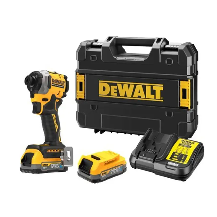 DEWALT ZAKRĘTARKA UDAROWA 18V 2x1,7Ah POWERSTACK DCF850E2T