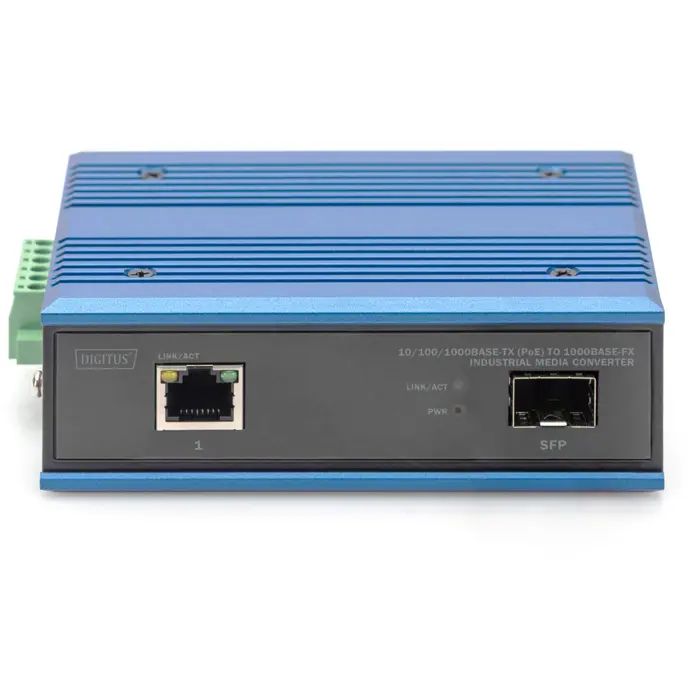 Digitus 10/100/1000Base-TX PoE to 1000Base-FX media converter