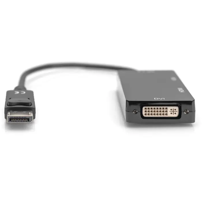 Digitus 3in1 adapter/converter DisplayPort > DisplayPort + HDMI + DVI + VGA (black, 20cm)