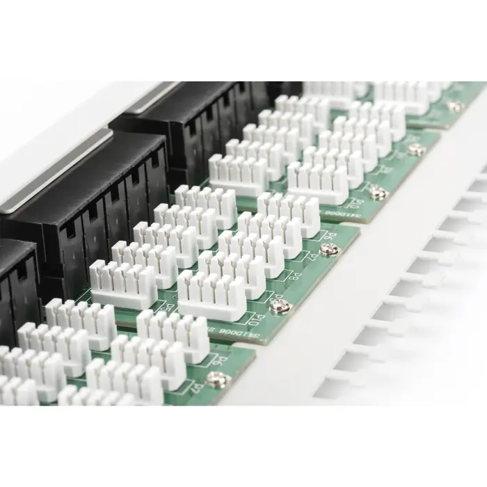 Digitus CAT 3 ISDN patch panel, unshielded, 50 port (gray, 1 U)
