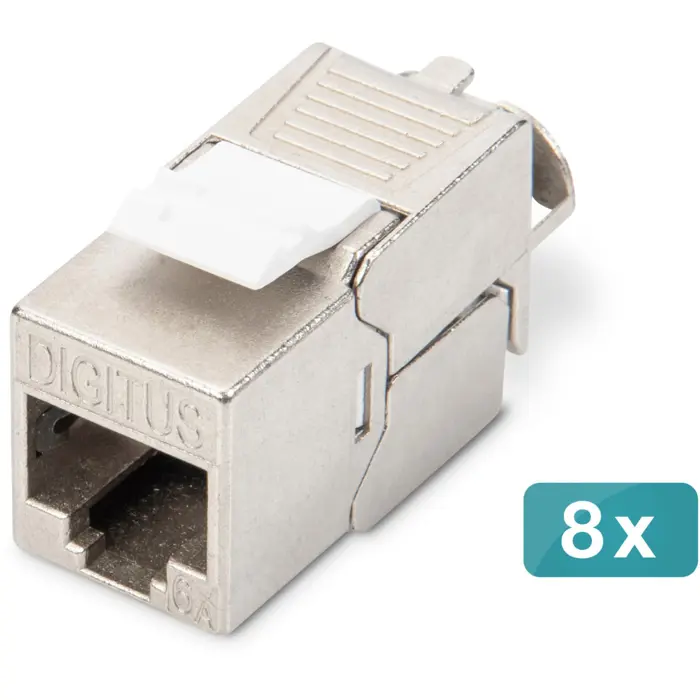 Digitus CAT 6A Keystone Module shielded tool-free 8 pieces.