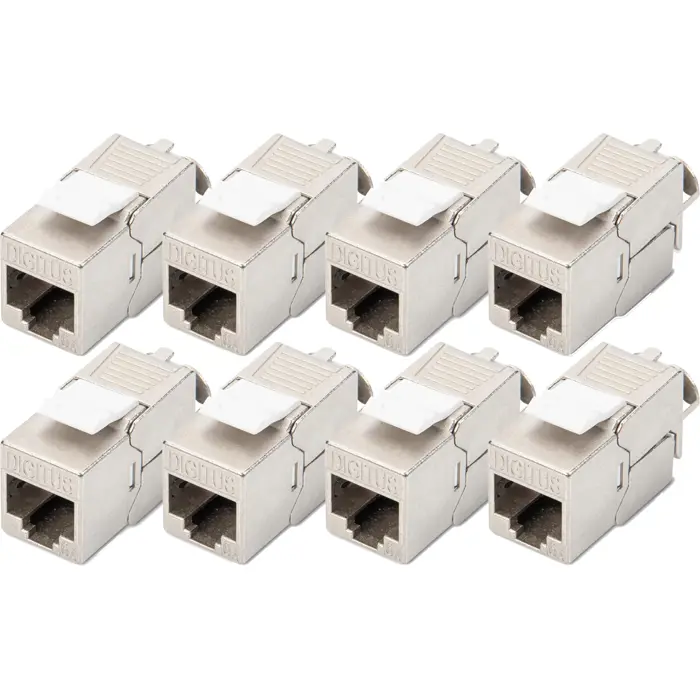 Digitus CAT 6A Keystone Module shielded tool-free 8 pieces.