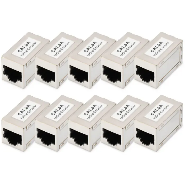 Digitus CAT 6A modular coupling, shielded - 10 pieces.