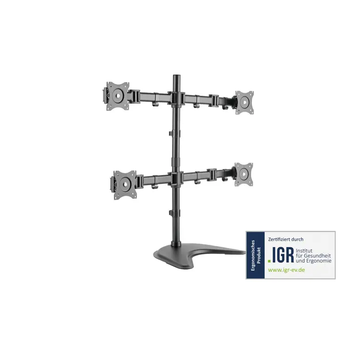 Digitus | Desk Mount | DA-90364 | Tilt, swivel, rotate | Black