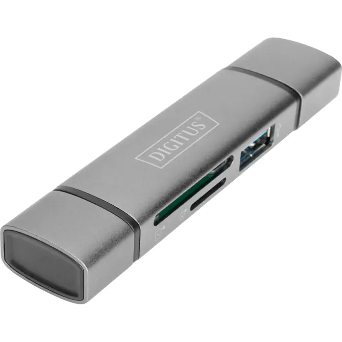 Digitus Dual Card Reader USB-C / USB 3.0, OTG, card reader