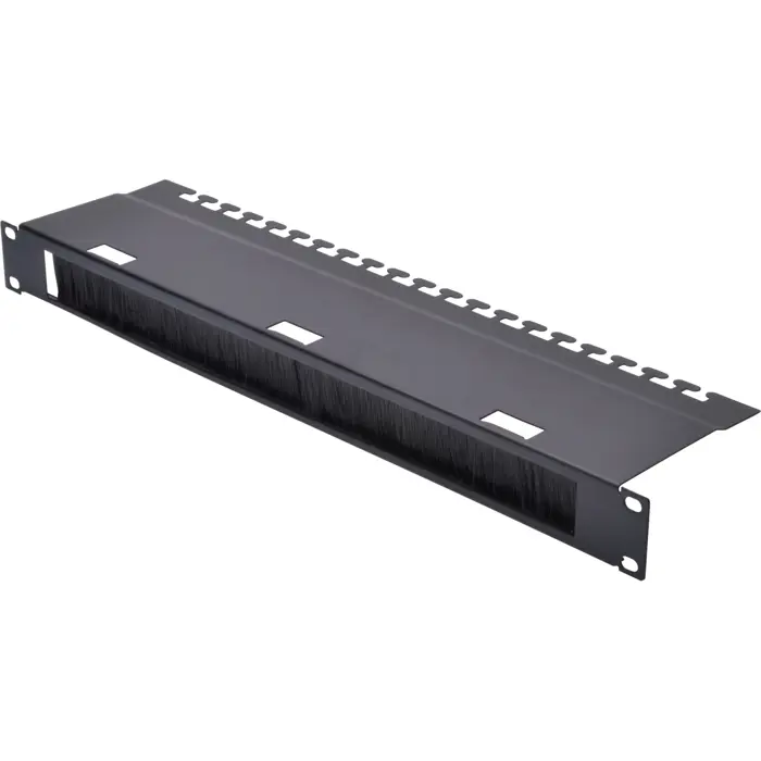 Digitus feedthrough panel 1U (black)