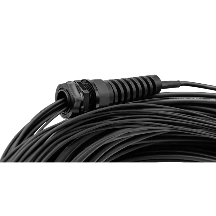 Digitus fiber optic universal breakout cable, duplex, LC/UPC connector, single mode OS2 (black, 100 meters, pre-assembled)
