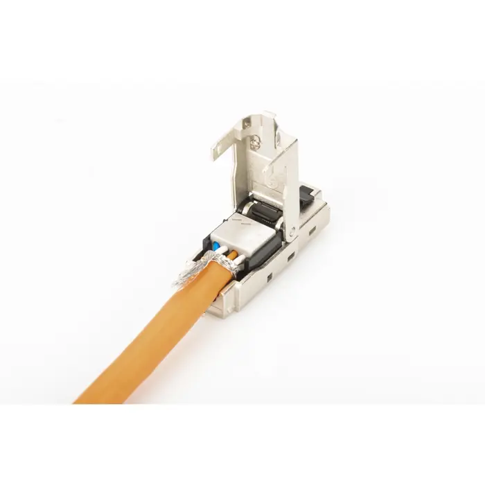 Digitus RJ-45 plug for field assembly, Cat.6a (silver/black, 1 piece)