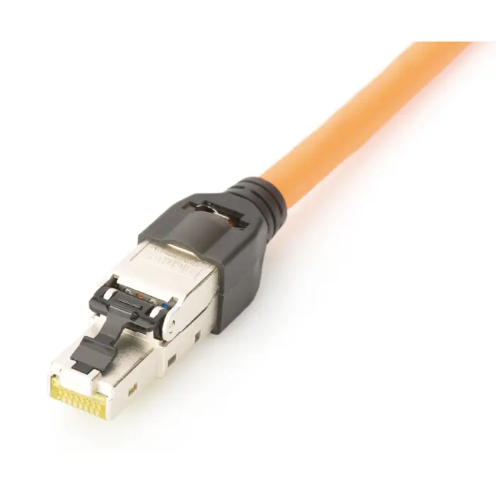 Digitus RJ-45 plug for field assembly, Cat.6a (silver/black, 1 piece)