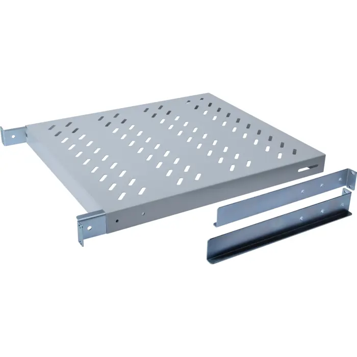 Digitus shelf for 483 mm (19") cabinets, 600 mm deep, grey, 1 height unit