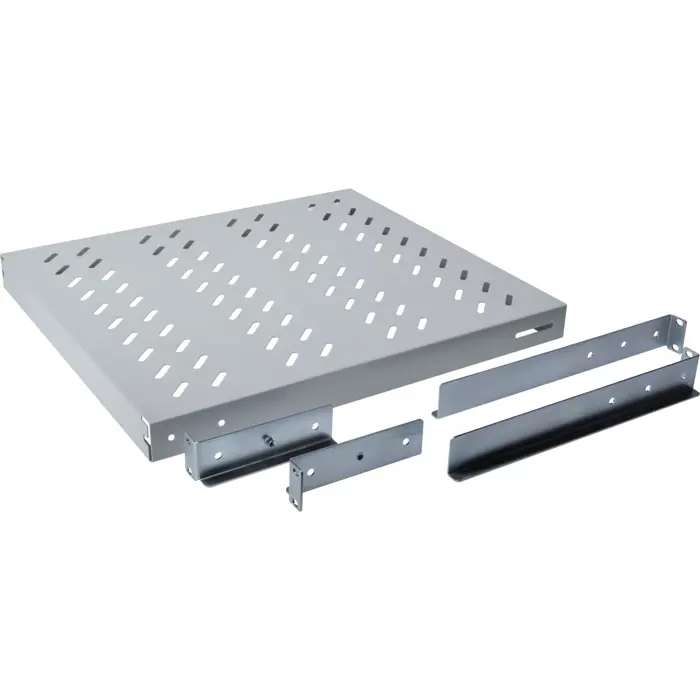 Digitus shelf for 483 mm (19") cabinets, 600 mm deep, grey, 1 height unit