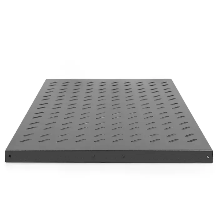 Digitus shelf for permanent installation in 483 mm (19") cabinets, black, 1 height unit