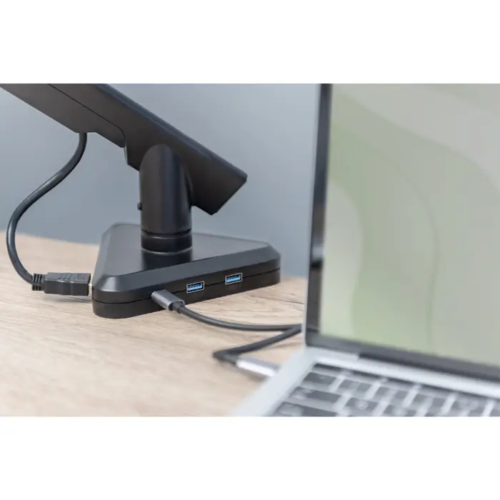 Digitus Smart Monitor Mount (black, docking station, HDMI)