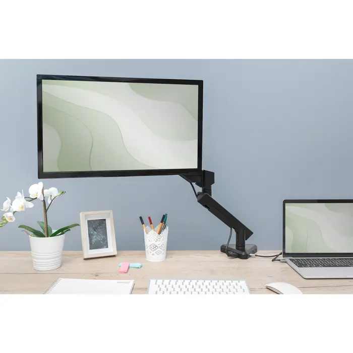 Digitus Smart Monitor Mount (black, docking station, HDMI)