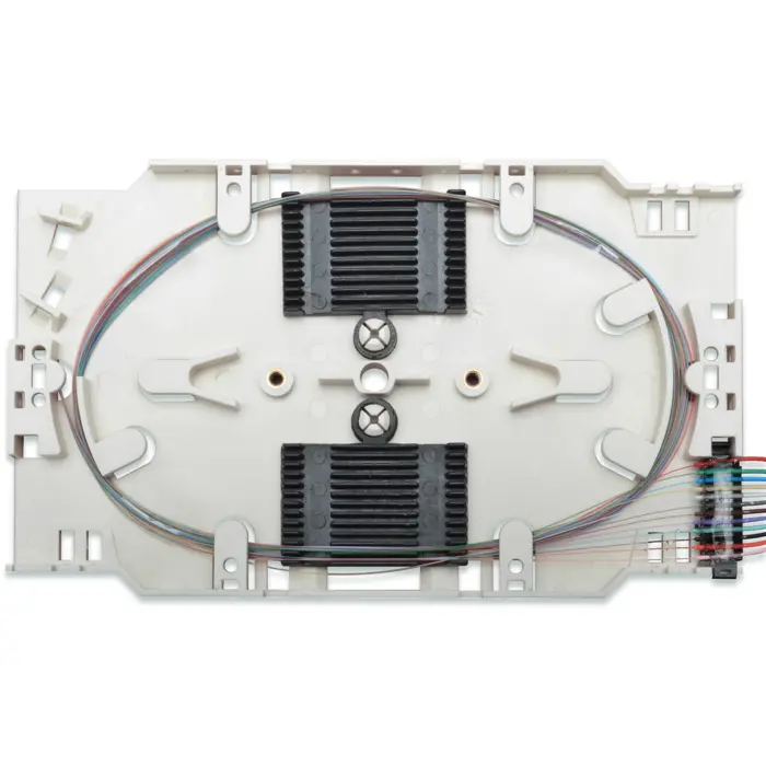Digitus splice cassette with 12 pigtails, pre-assembled, LC, OS2 (gray)
