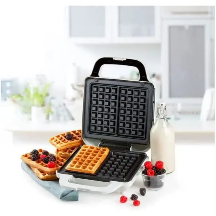 Domo Tasty Waffle XL, waffle maker (white/stainless steel)