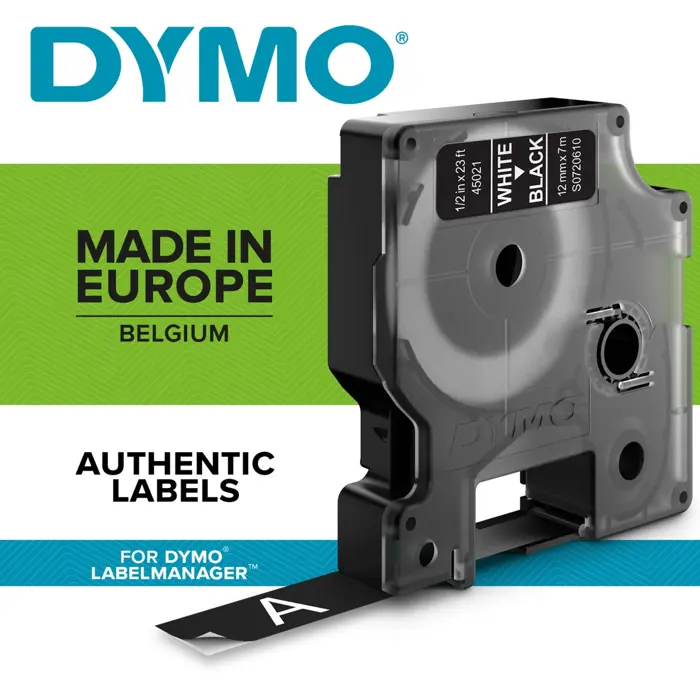 Dymo D1 19mm white/black (45811/S0720910)